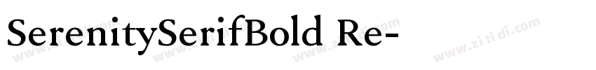 SerenitySerifBold Re字体转换